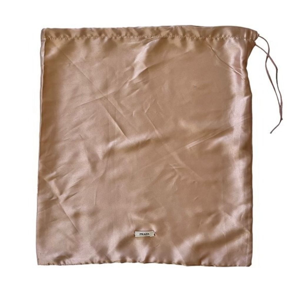 Prada Dusty Rose Satin Drawstring Dust Bag 13"x14.5"